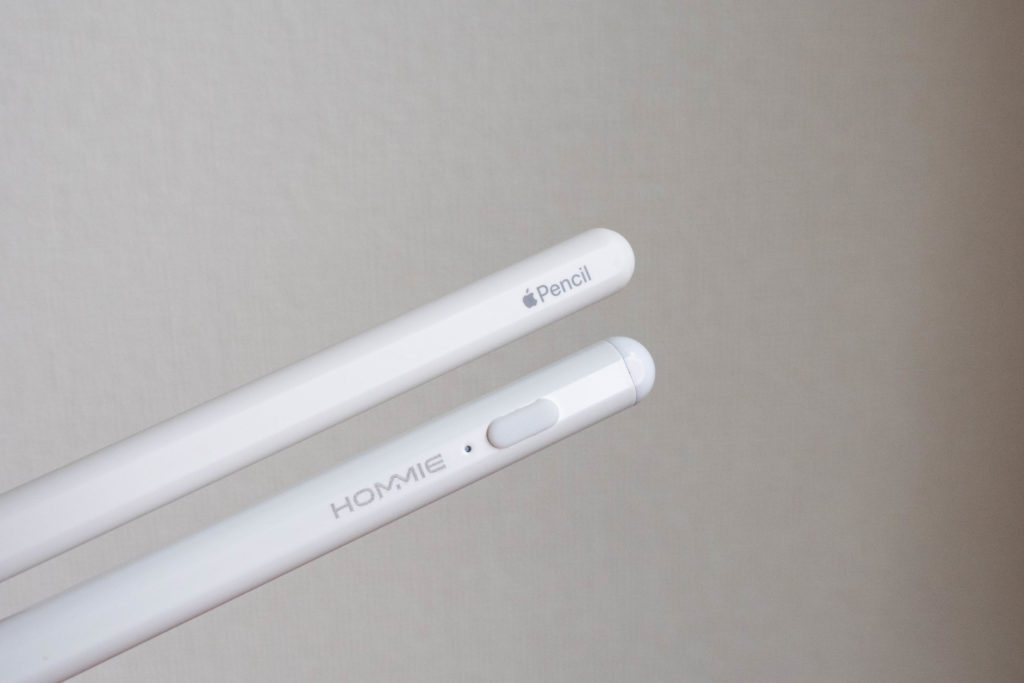 Apple PencilとHommeiのタッチペン
