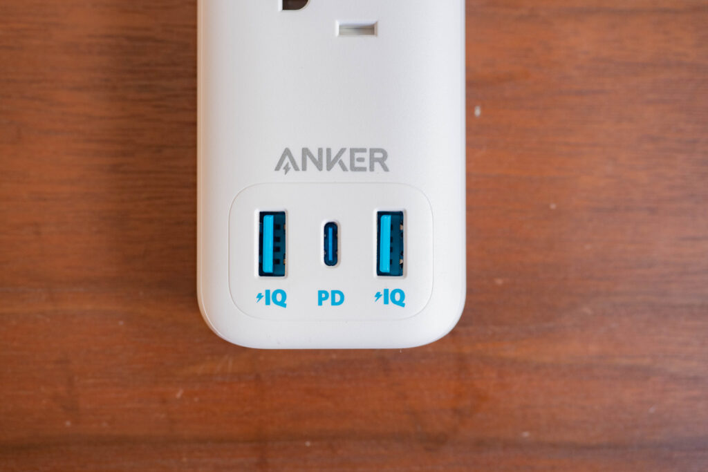 Anker PowerPort Strip PD 3はUSBポートが3つ付き